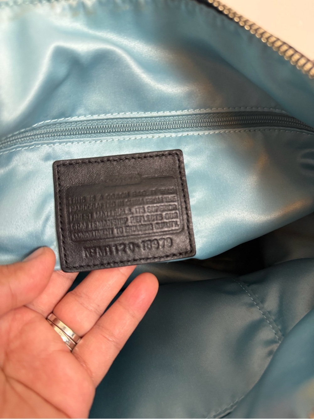 Coach Black & Brown Signature Tote Shoulder Bag - Picture 12 of 14